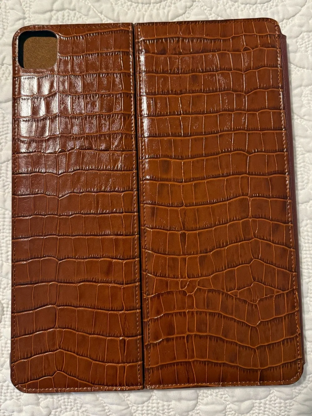 Piel Frama Brown Crocodile FramaSlim Leather Case for iPad Pro 11-inch